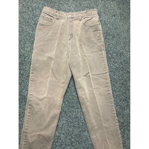Women's High Sierra Dungarees Relaxed Fit Jeans Brown Taupe High Rise 16 AVG